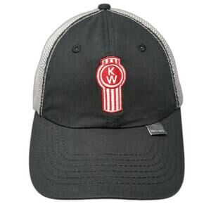 Kenworth Baseball Cap Black Silver One Size Strapback The Worlds Best Mesh Hat